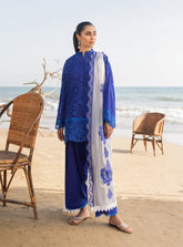 Zainab Chottani 1101 – Luxury 3PC Chikankari Embroidered Lawn Suit with Voile Dupatta